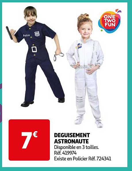 déguisement astronaute one two fun