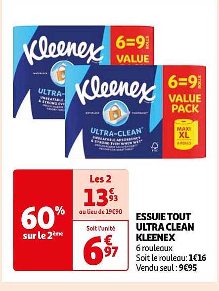 essuie tout ultra clean kleenex
