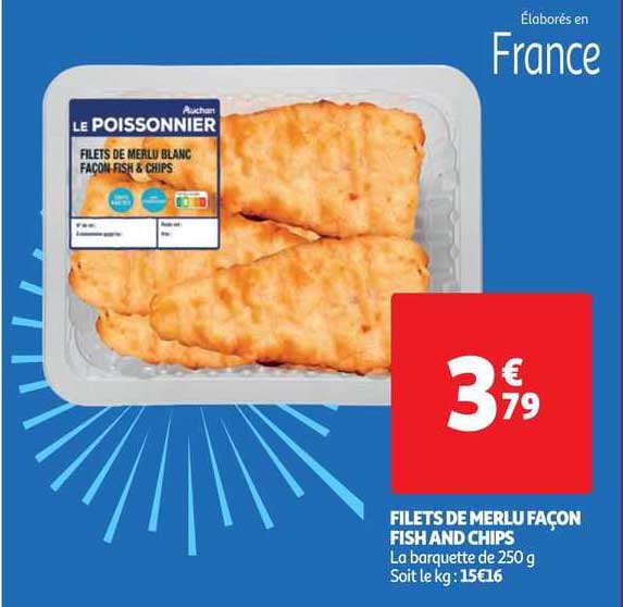 Filets De Merlu Façon Fish And Chips