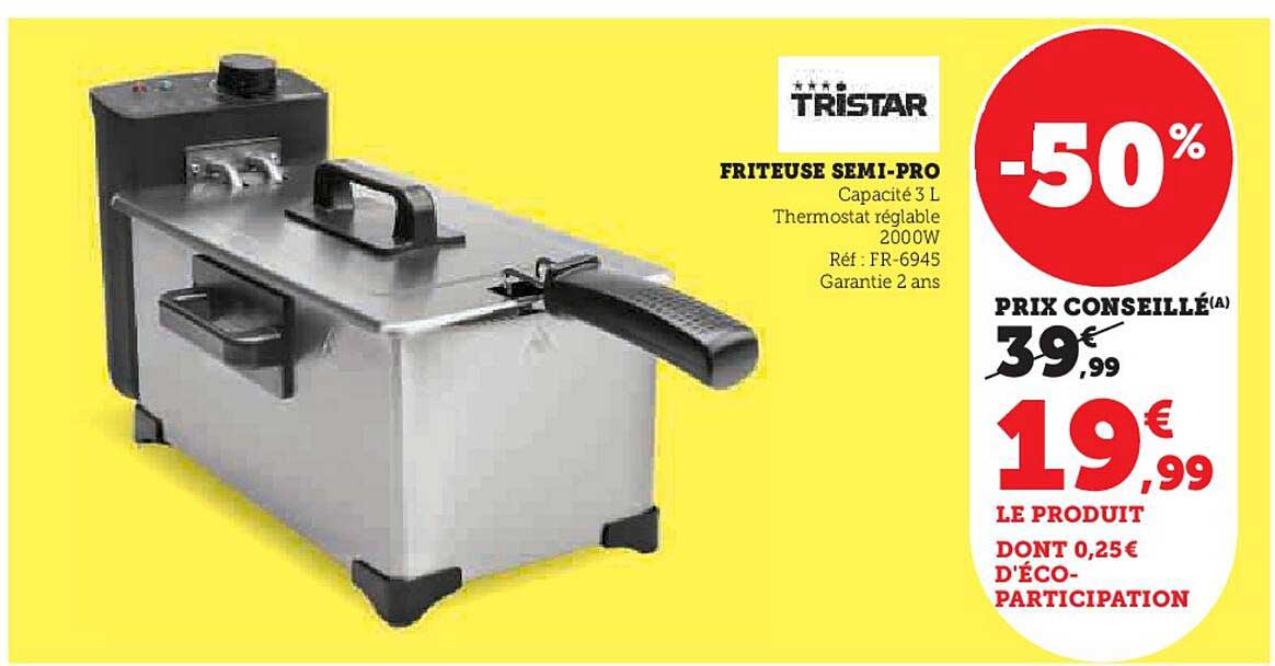 friteuse semi-pro tristar