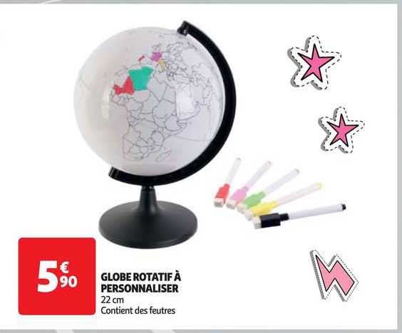 globe rotatif à personnaliser
