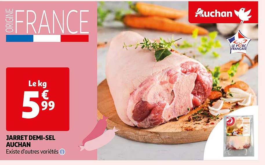 jarret demi-sel auchan
