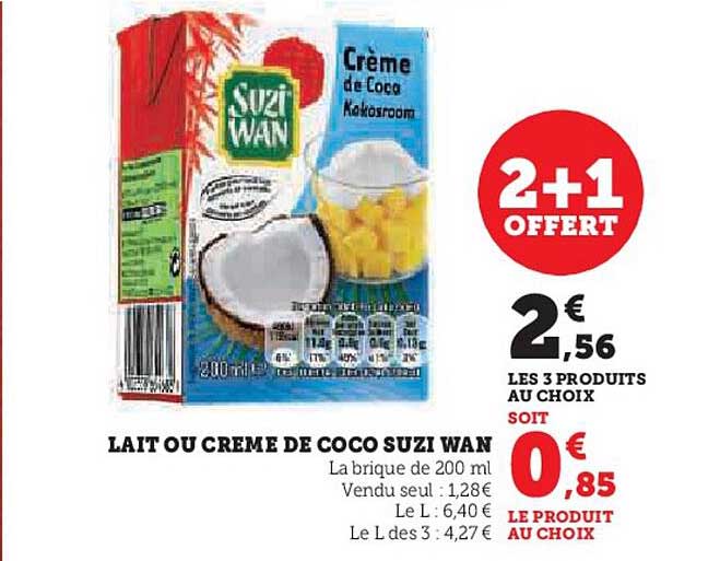 lait ou crème de coco suzi wan