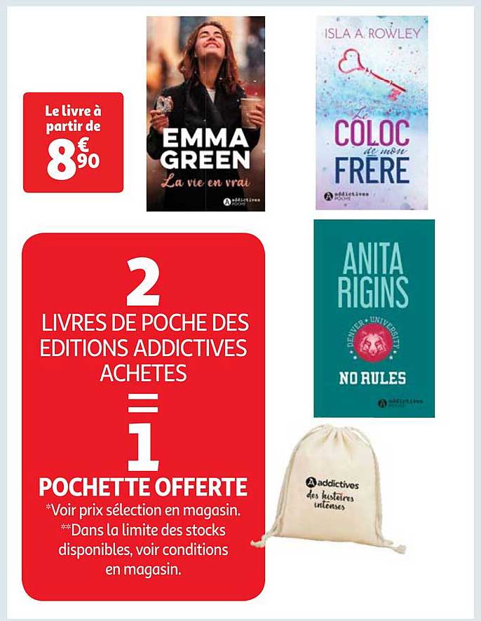 livres de poche des éditions addictives