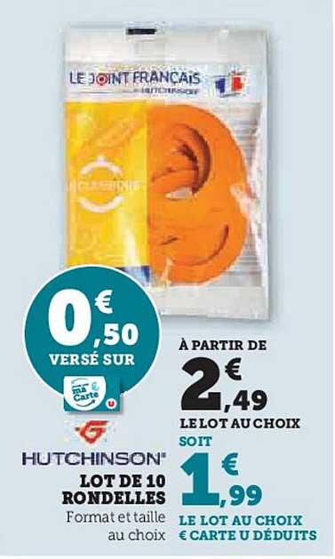 Lot De 10 Rondelles Hutchinson