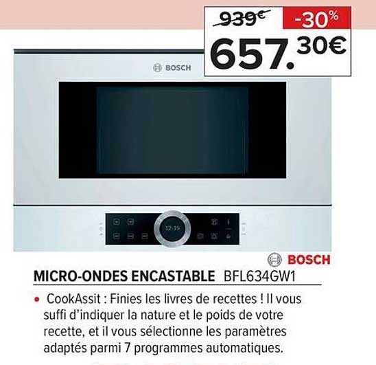 micro-ondes encastrable bosch