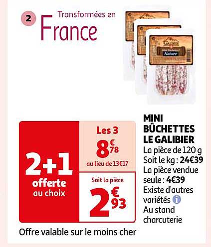 Mini Bûchettes Le Galibier