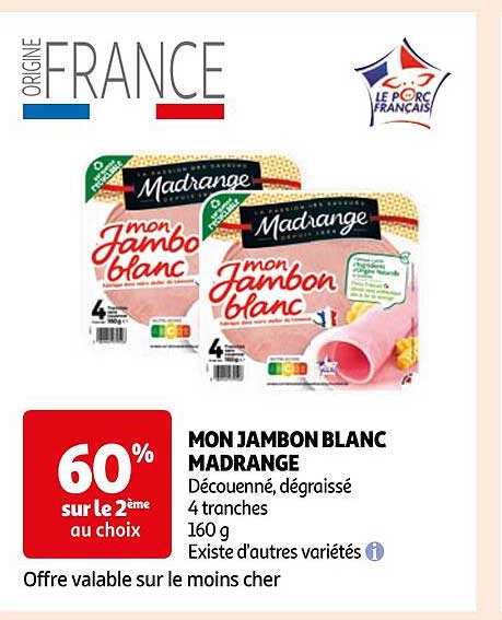 mon jambon blanc madrange