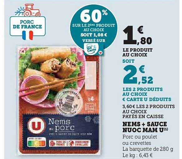 nems + sauce nuoc mam u