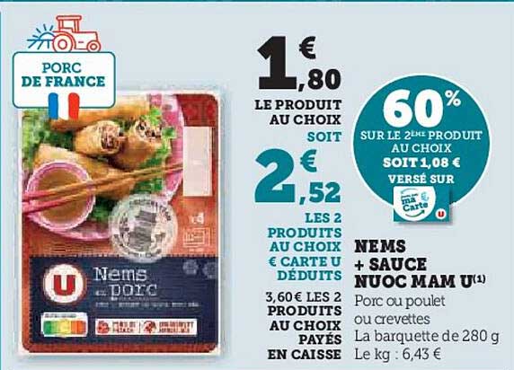 nems + sauce nuoc mam u