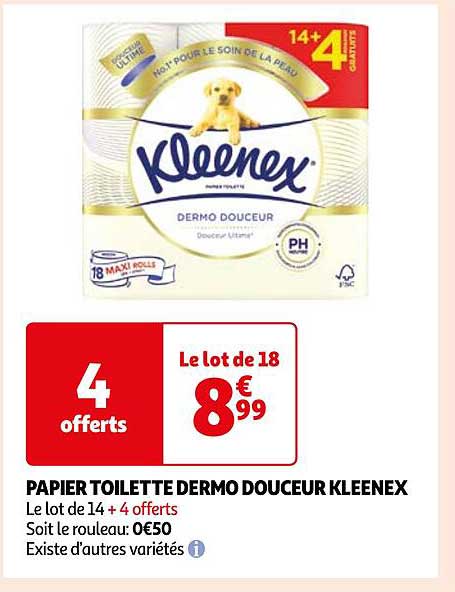 Papier Toilette Dermo Douceur Kleenex