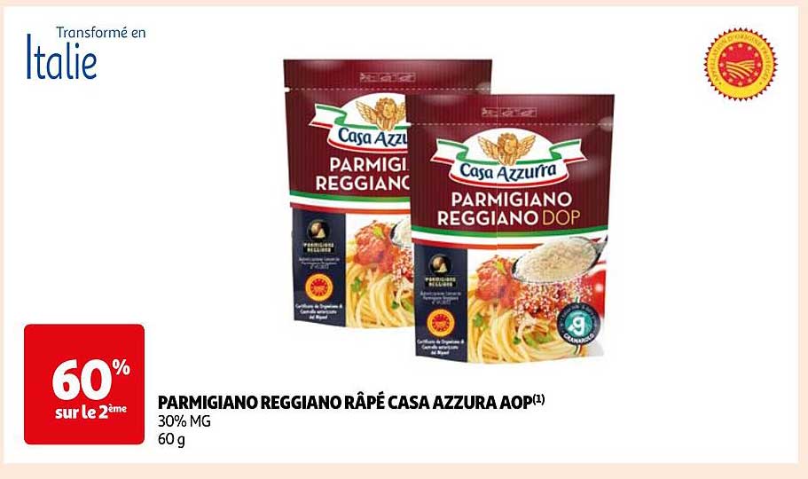 parmigiano reggiano râpé casa azzura aop