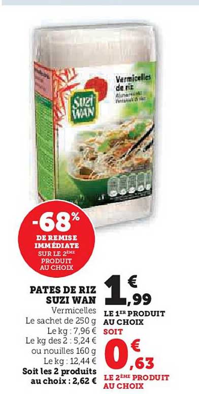 pâtes de riz suzi wan