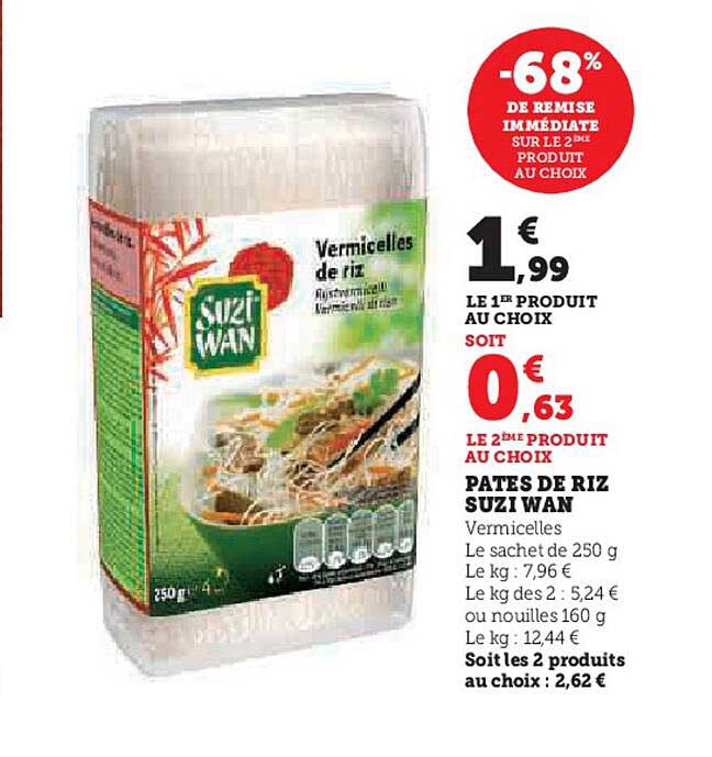 pâtes de riz suzi wan