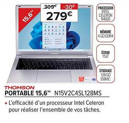 Portable 15,6" Thomson