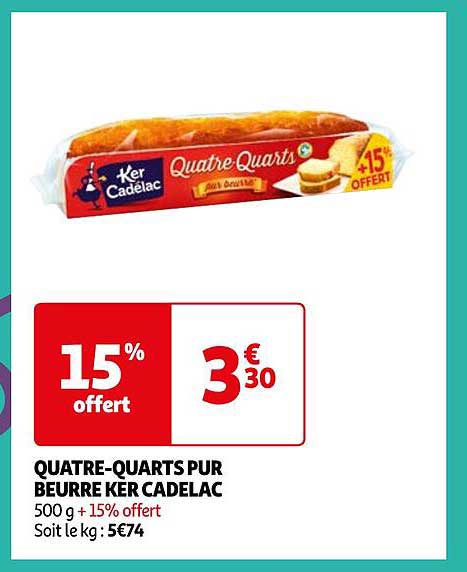 quatre-quarts pur beurre ker cadelac