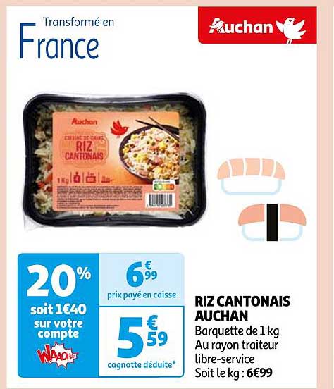 riz cantonais auchan