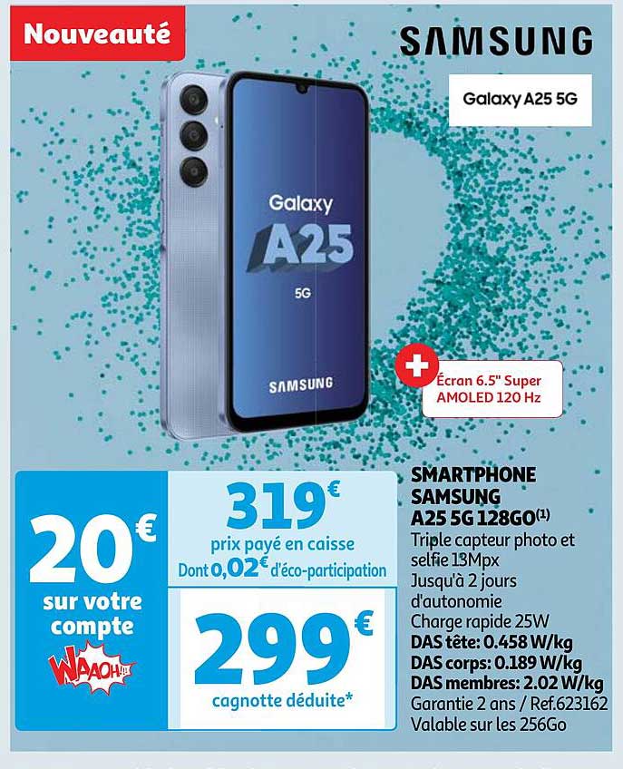 smartphone samsung a25 5g 128go
