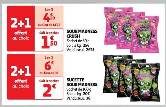 sour madness crush, sucette sour madness