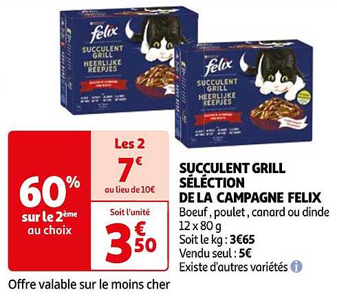 succulent grill sélection de la campagne felix