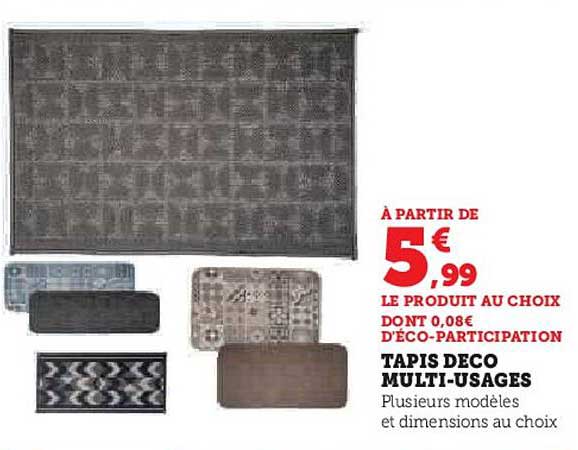 tapis déco multi-usages