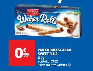 Wafer Rolls Cacao Sweet Plus