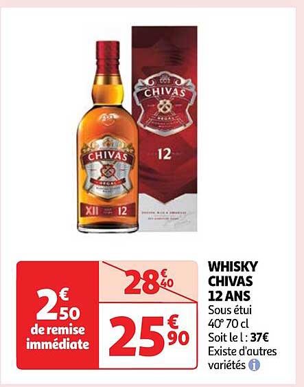 whisky chivas 12 ans