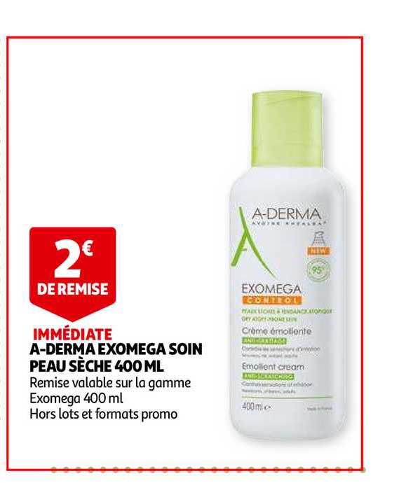 a-derma exomega soin peau sèche 400 ml
