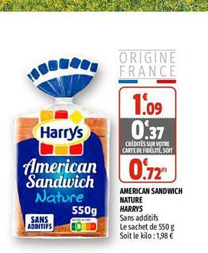 American Sandwich Nature Harrys