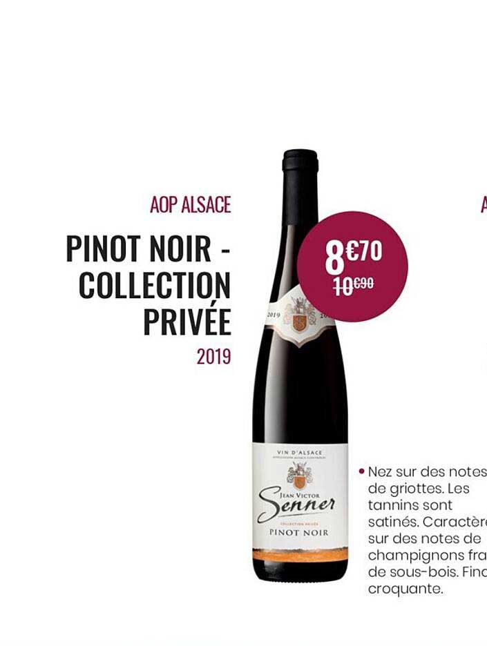 aop alsace pinot noir - collection privée