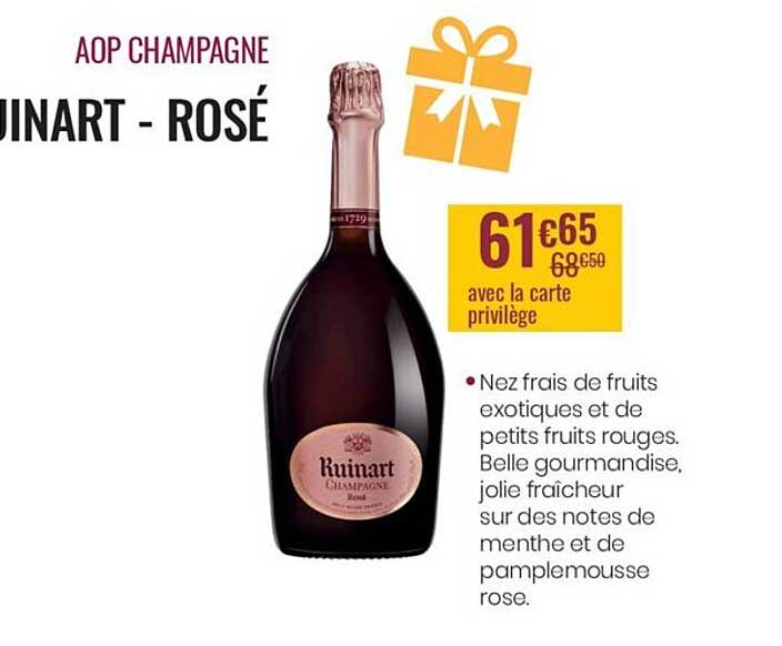 aop champagne ruinart - rosé
