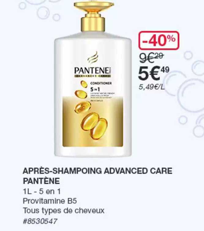 après-shampoing advanced care pantène