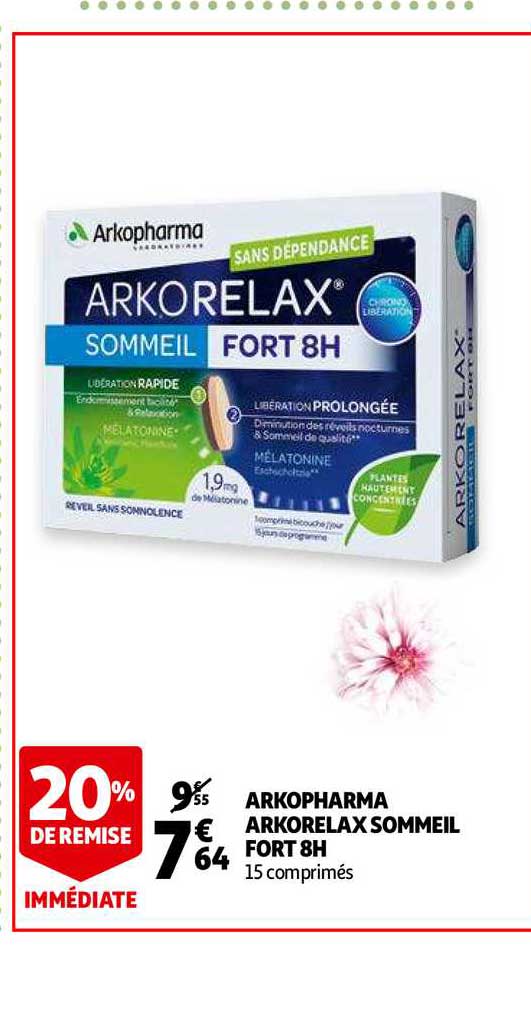 arkopharma arkorelax sommeil fort 8h