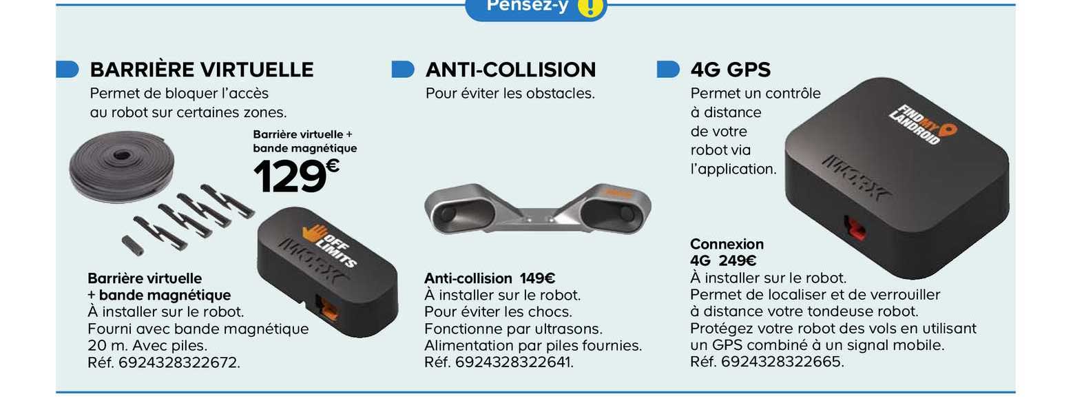 barrière virtuelle + bande magnétique anti collision connexion