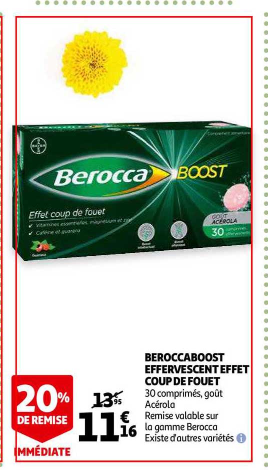 beroccaboost effervescent effet coup de fouet