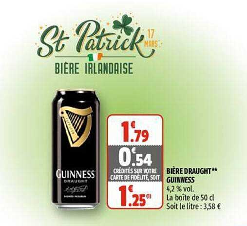 bière draught guiness