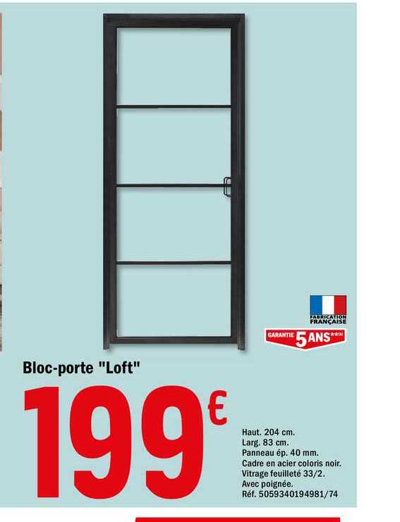 bloc-porte "loft"