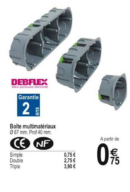boîte multimatériaux deflex