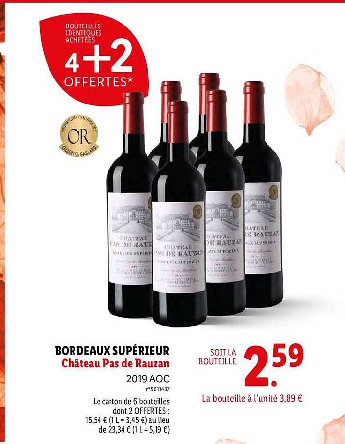 bordeaux supérieur château pas de rauzan