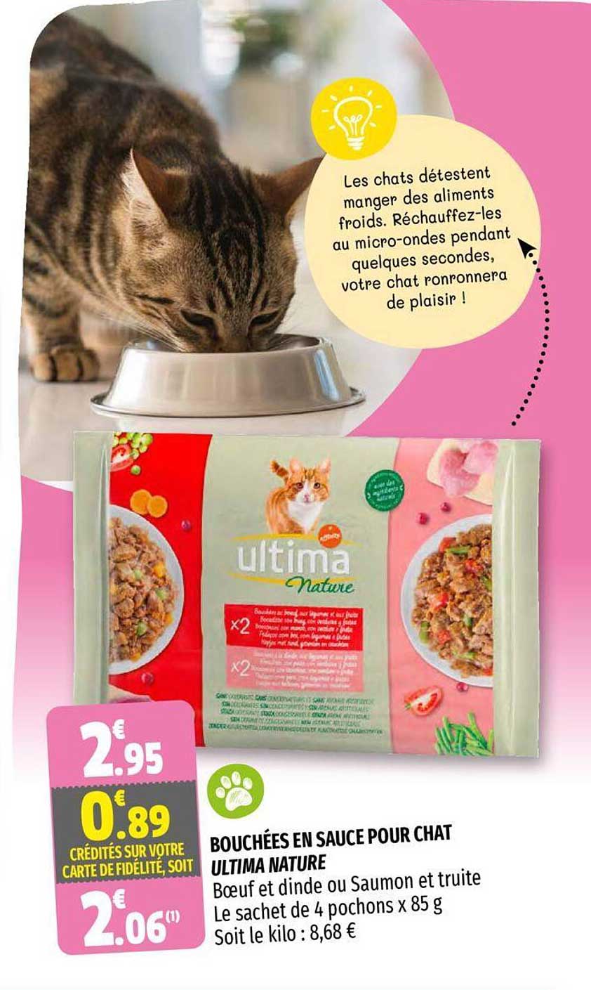 Bouchées En Sauce Pour Chat Ultima Nature