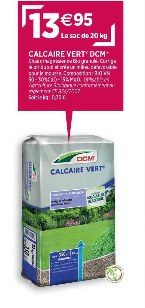 calcaire vert dcm