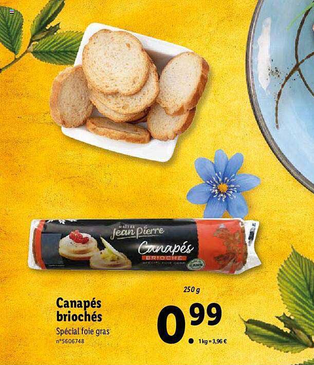 canapé briochés maître jean pierre