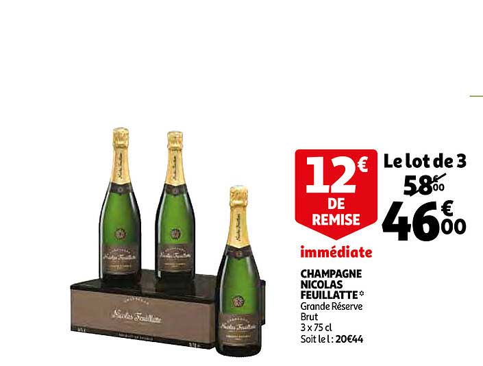 champagne nicolas feuillatte grande réserve
