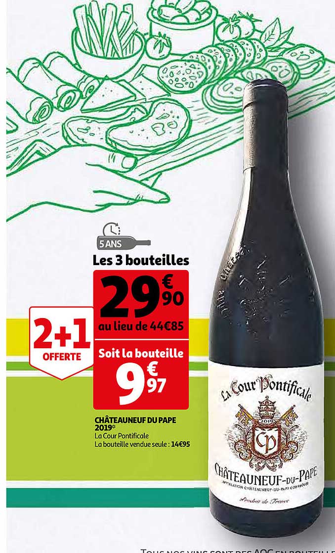 châteauneuf du pape 2019 la cour pontificale