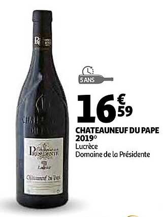 châteauneuf du pape 2019 lucrèce domaine de la présidente