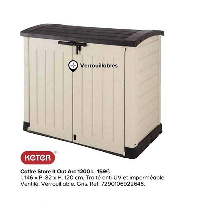 coffre store it out arc 1200 l keter