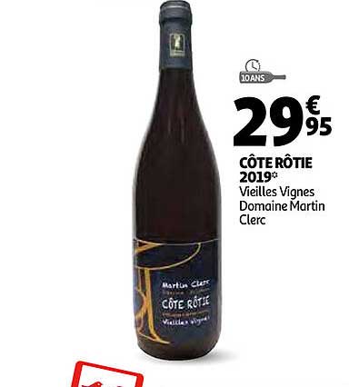 côte rôtie 2019 vielles vignes domaine martin clerc
