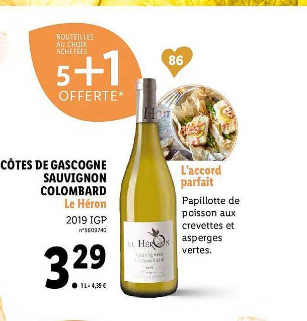 côtes de gascogne sauvignon colombard le héron