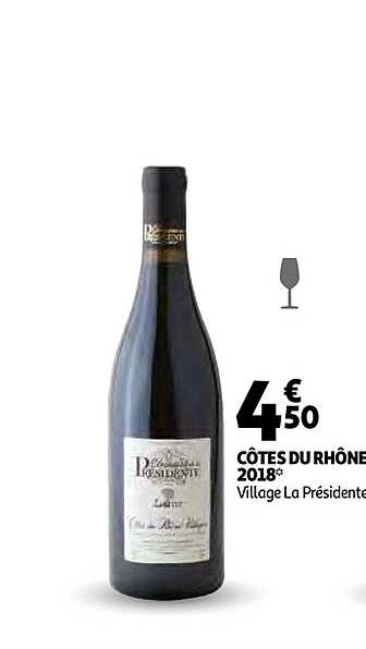 côtes du rhône 2018 village la présidente