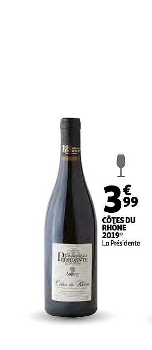côtes du rhône 2019 la présidente